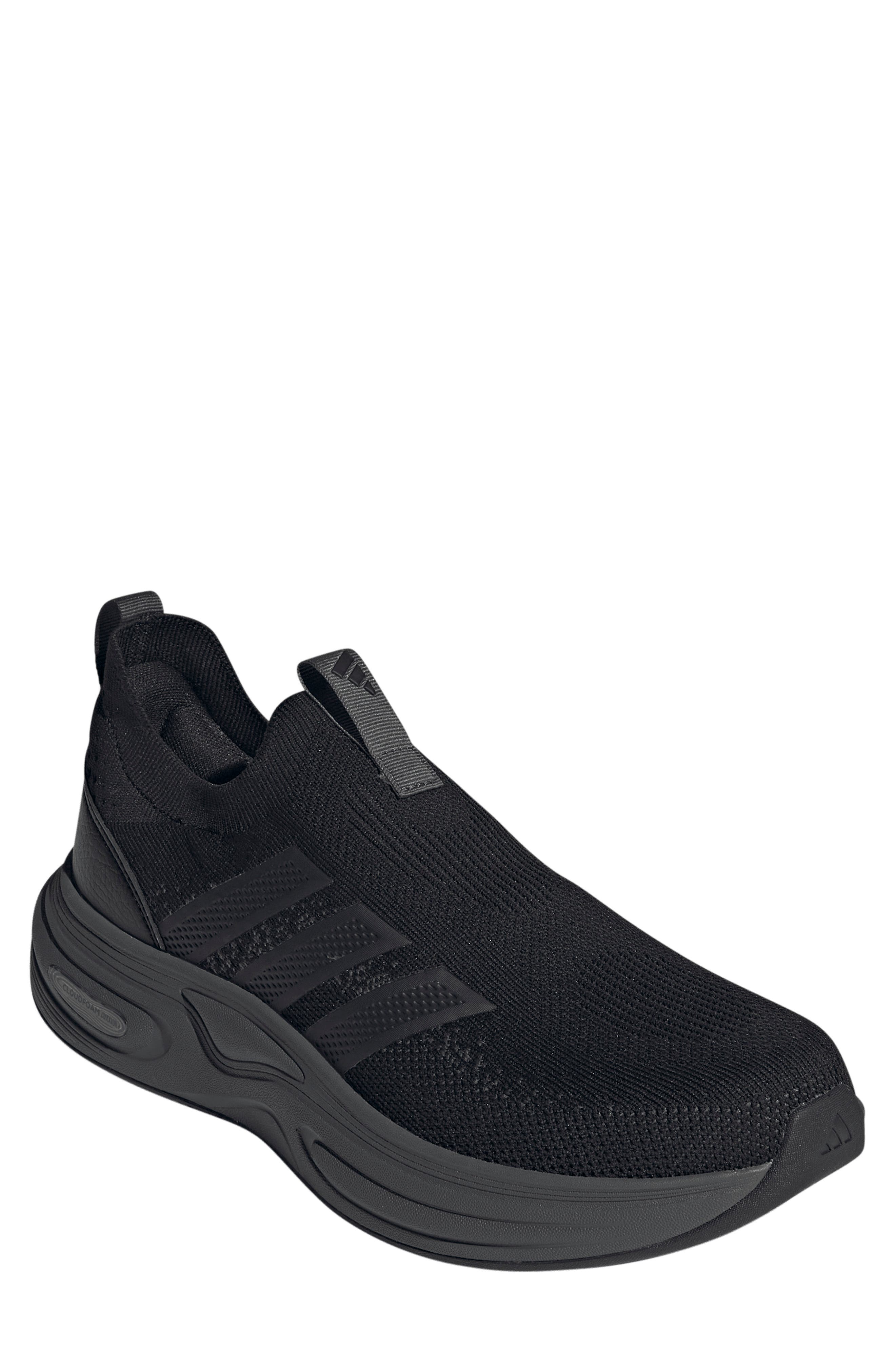 adidas Cloudfoam Cuxxion Slip-On Sneaker, Main, color, Core Black/ Carbon/ Grey Six