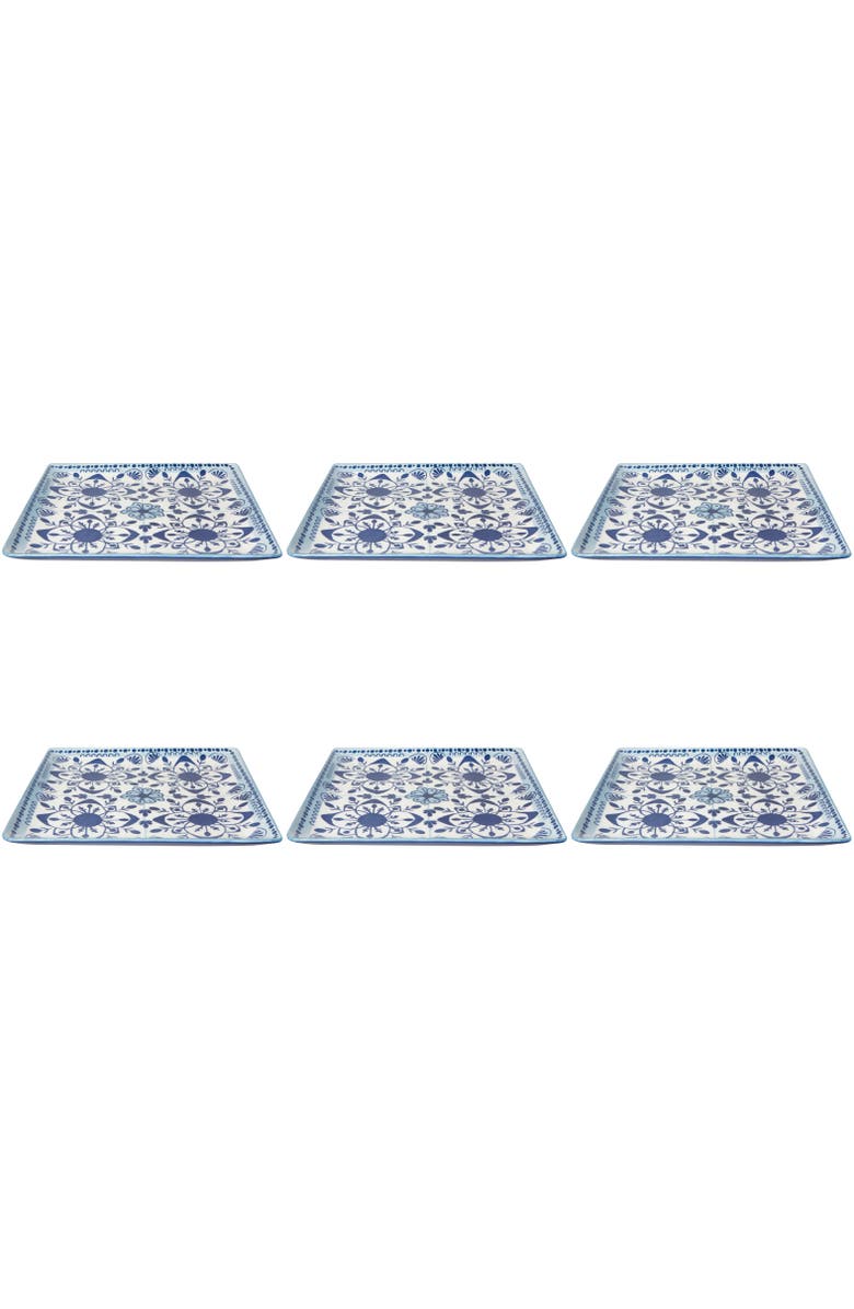 Danica Brands Porto Stamped Plate - Set of 2, Main, color, Blue