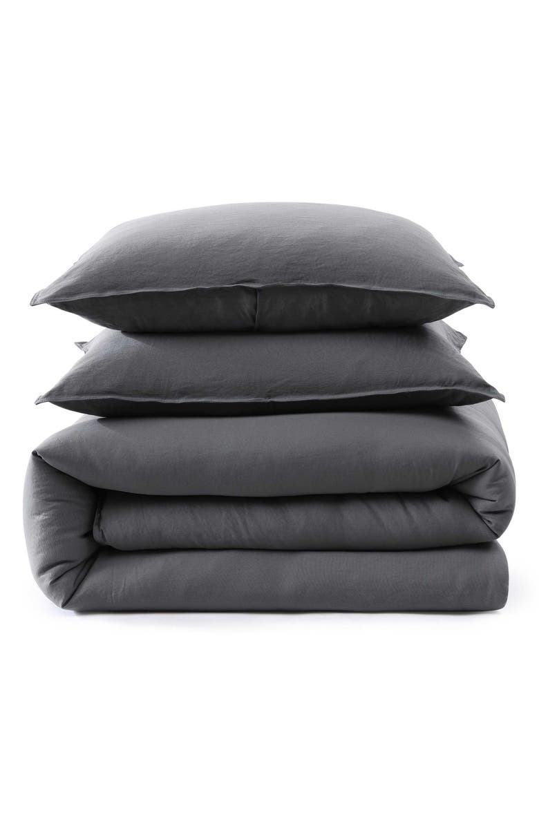 Tommy Hilfiger Core Comforter & Shams Set, Main, color, Charcoal Grey
