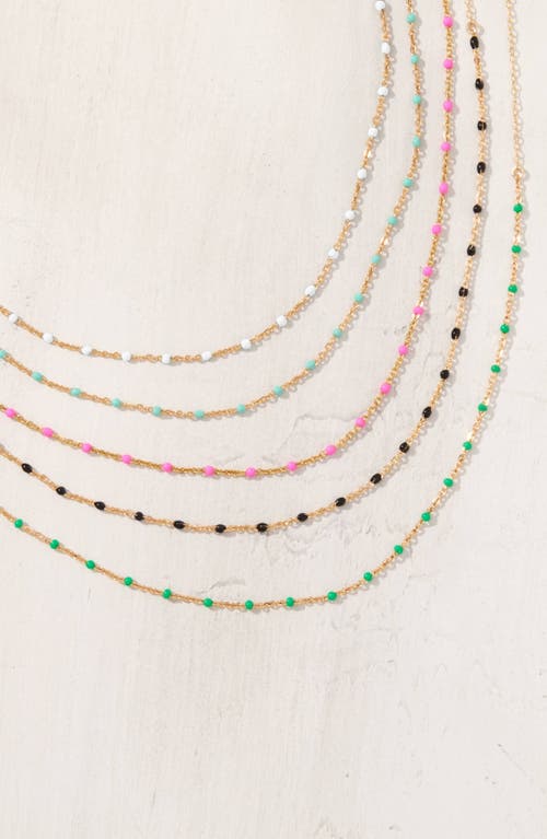 Set & Stones Kaz Bead Station Necklace In Multi