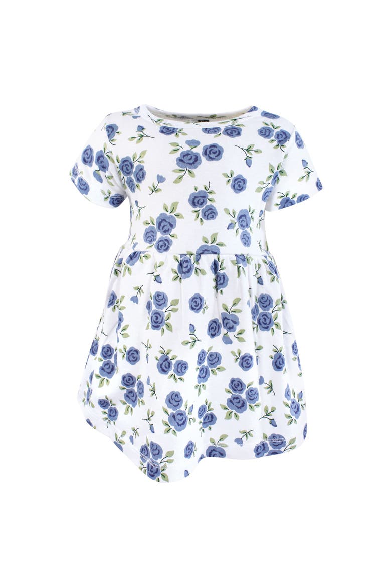 2Pk Baby Dress Set, Alternate, color, Pink And Blue Roses