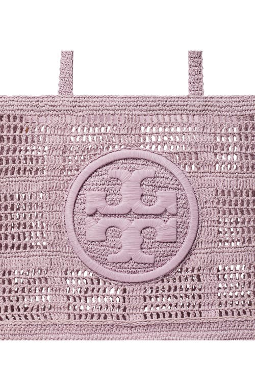 Tory Burch Ella Large Hand Crocheted Tote In Pale Purple