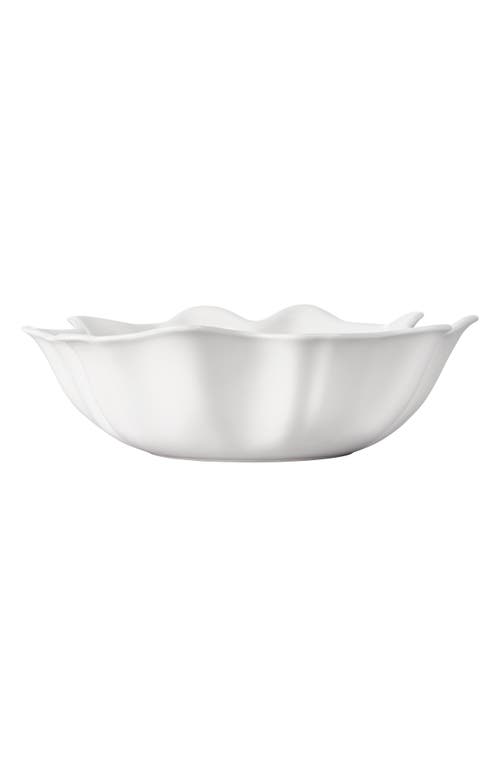 Le Creuset Iris Stoneware Serving Bowl In White