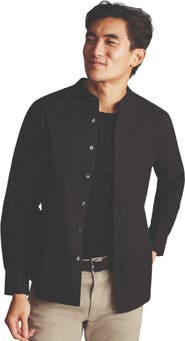 Charles Tyrwhitt Collarless Stretch Washed Oxford
