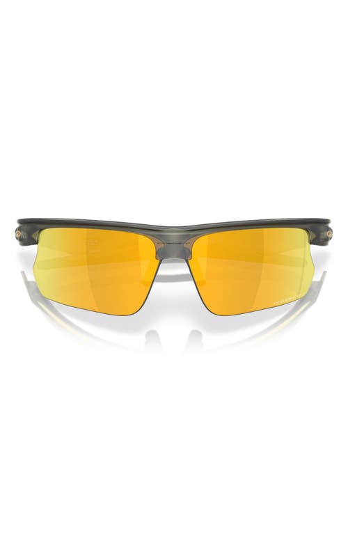 Oakley Bisphera 68mm Prizm™ Oversize Polarized Rectangular Sunglasses In Matte Olive/24k Polar