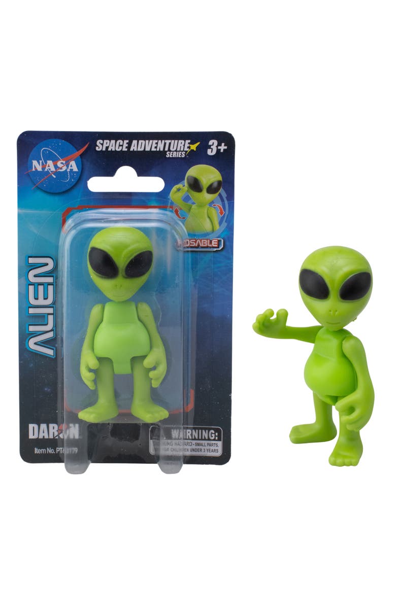 Space Adventure Alien Figurine 3 Inch Posable Action Figure Kids 3+, Alternate, color, Multicolored