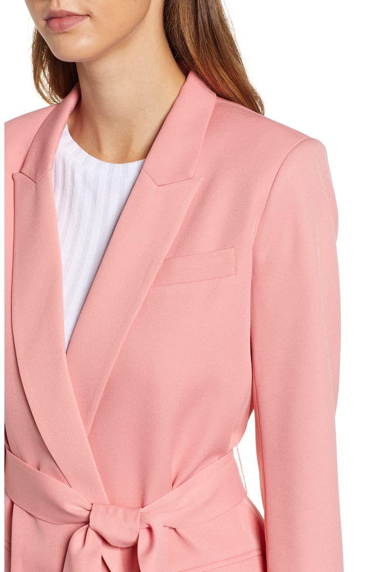 Belted Blazer, Alternate, color, PINK GERANIUM