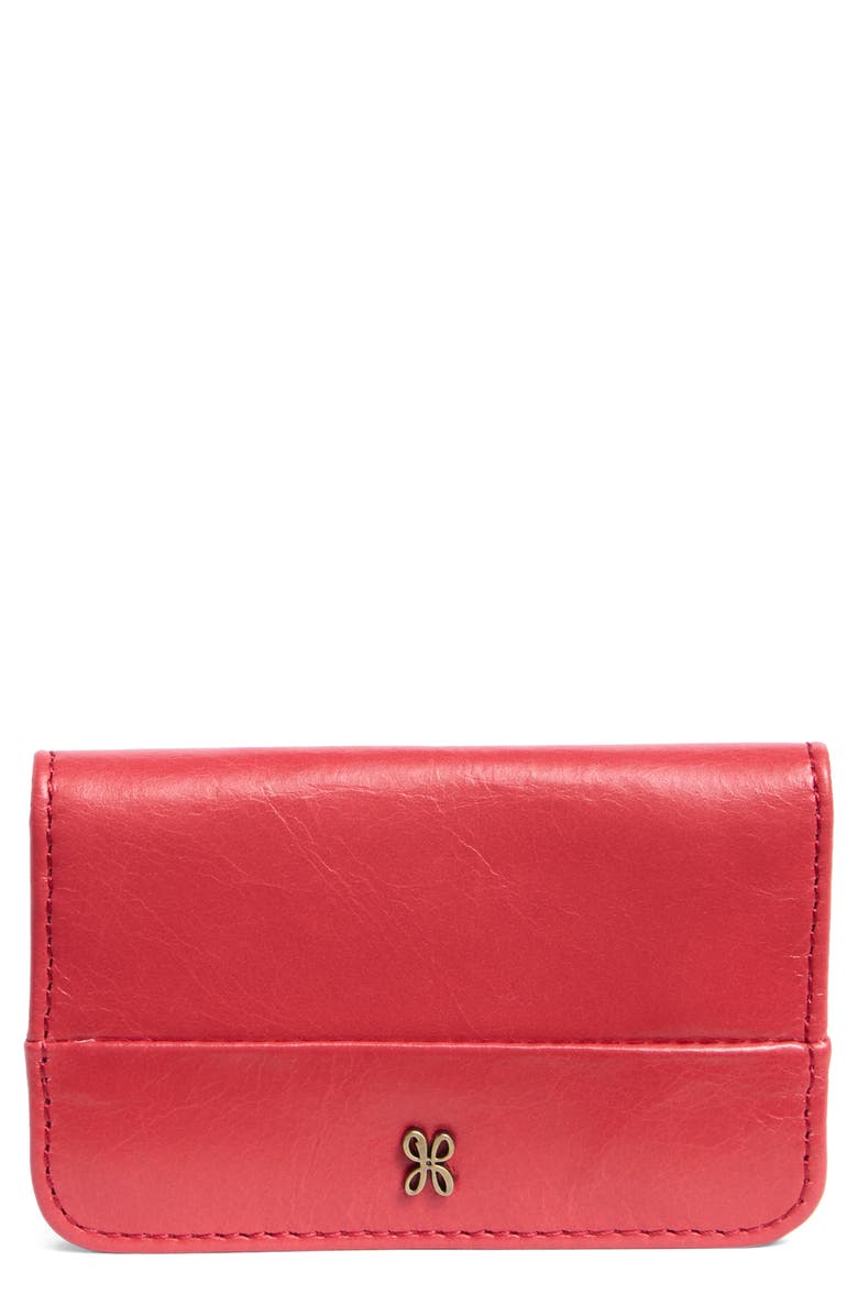HOBO Jill Mini Card Case, Main, color, Hibiscus