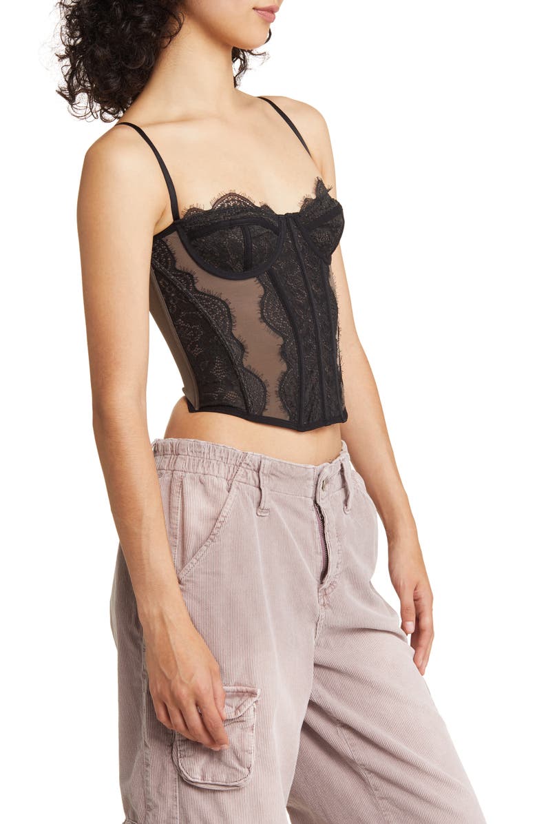 BDG Urban Outfitters Modern Love Corset Top, Alternate, color, 