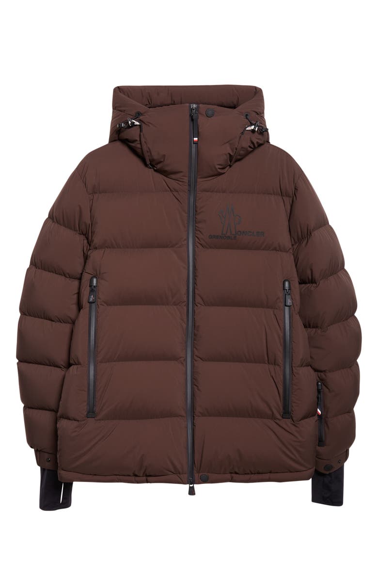Moncler Isorno Down Puffer Jacket, Alternate, color, Raisin