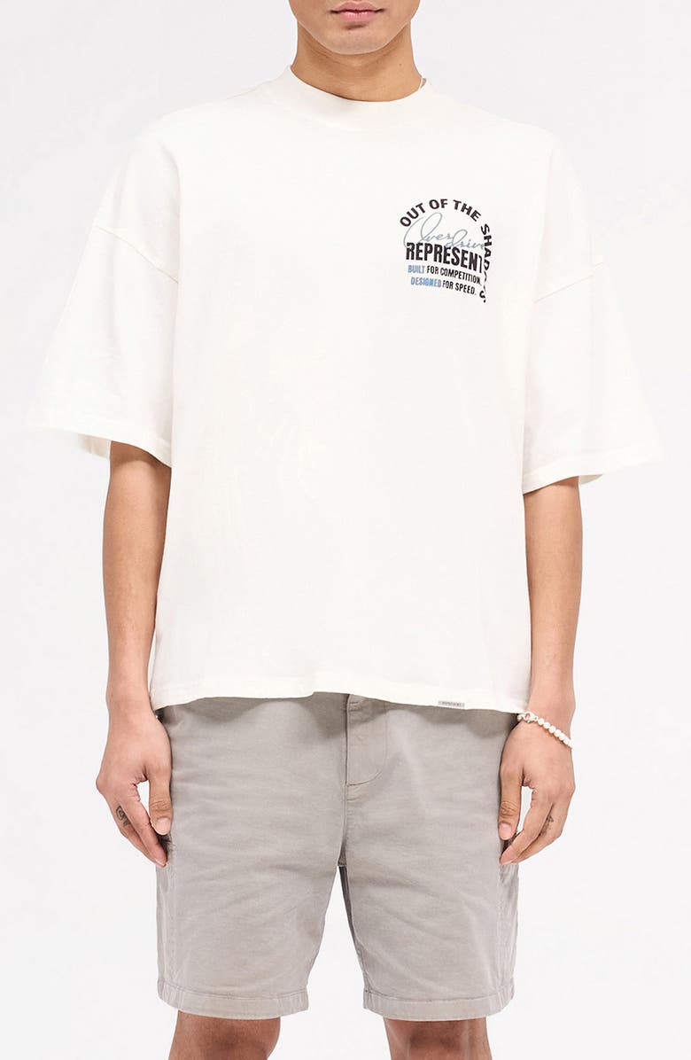 Represent Out of the Shadows Cotton Graphic T-Shirt, Main, color, Flat White