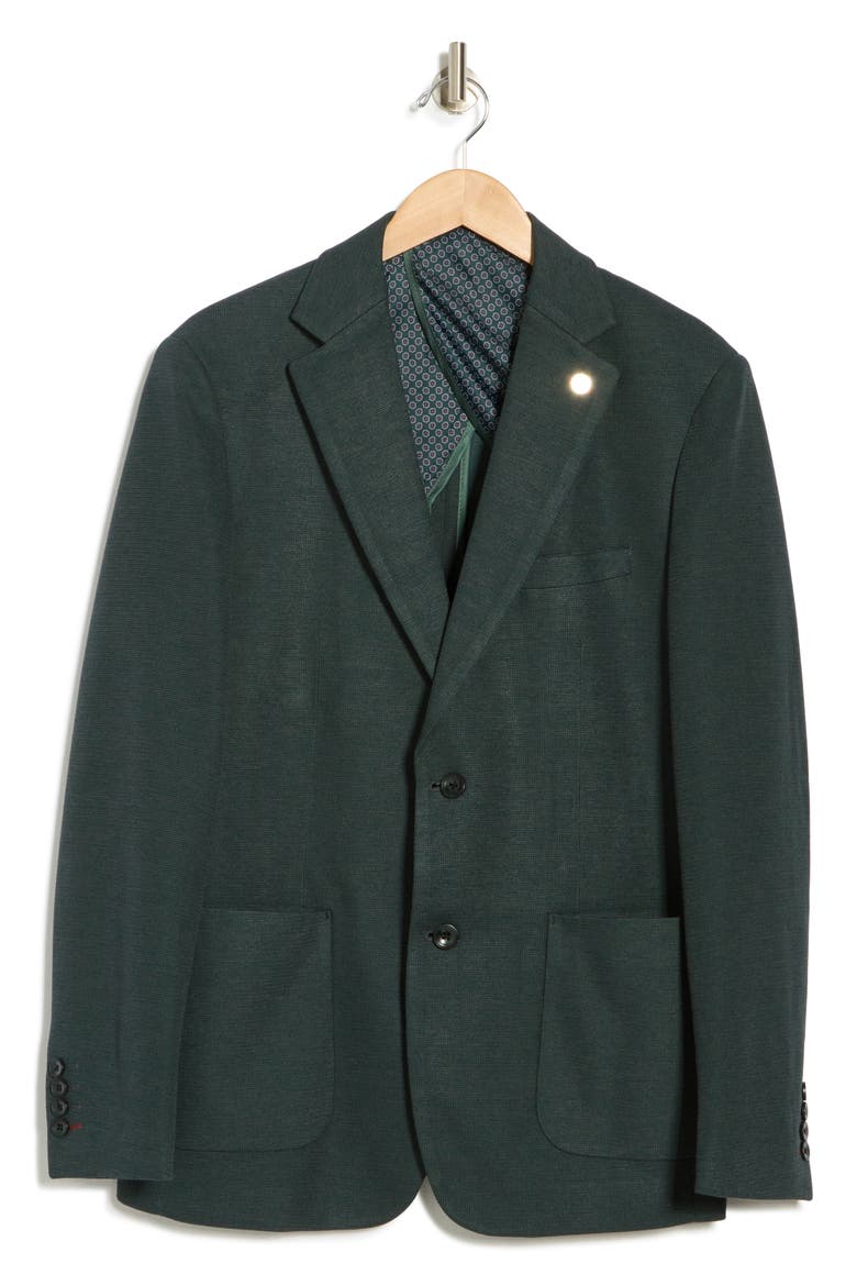 Performance Knit Sport Coat, Alternate, color, HUNTER GREEN