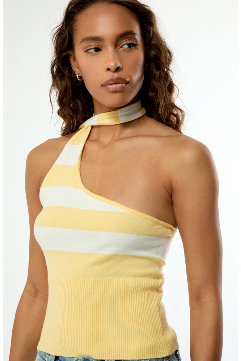 Vanessa Scarf Knit Top, Alternate, color, YELLOW