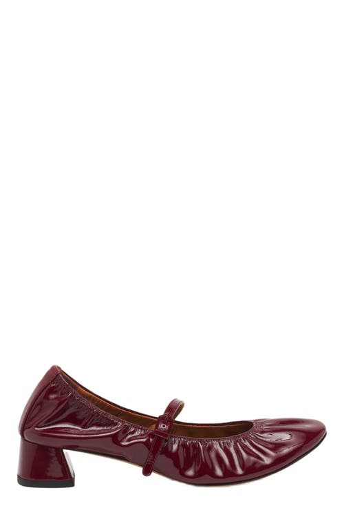 Lanvin Mary Jane À Talons En Cuir Brillant Pour Femme In Red