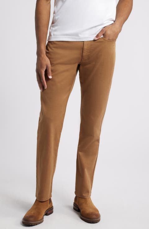 Straight Leg Stretch Pima Cotton Pants