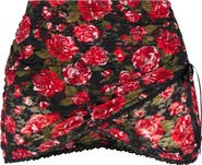 SAVAGE X FENTY Sinful Rose Lace Miniskirt
