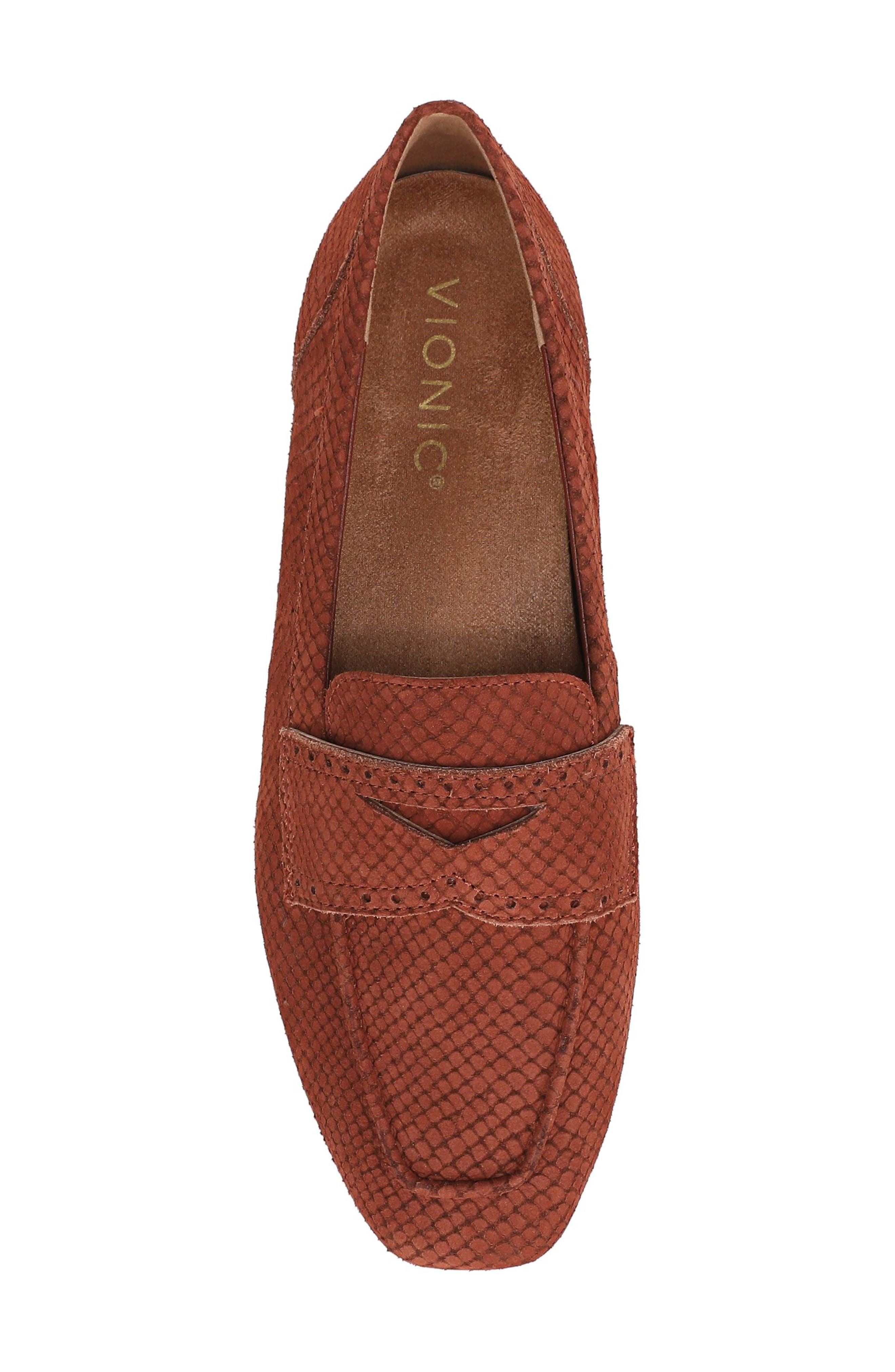 Sadie Penny Loafer, Alternate, color, BAKED CLAY NUBUCK