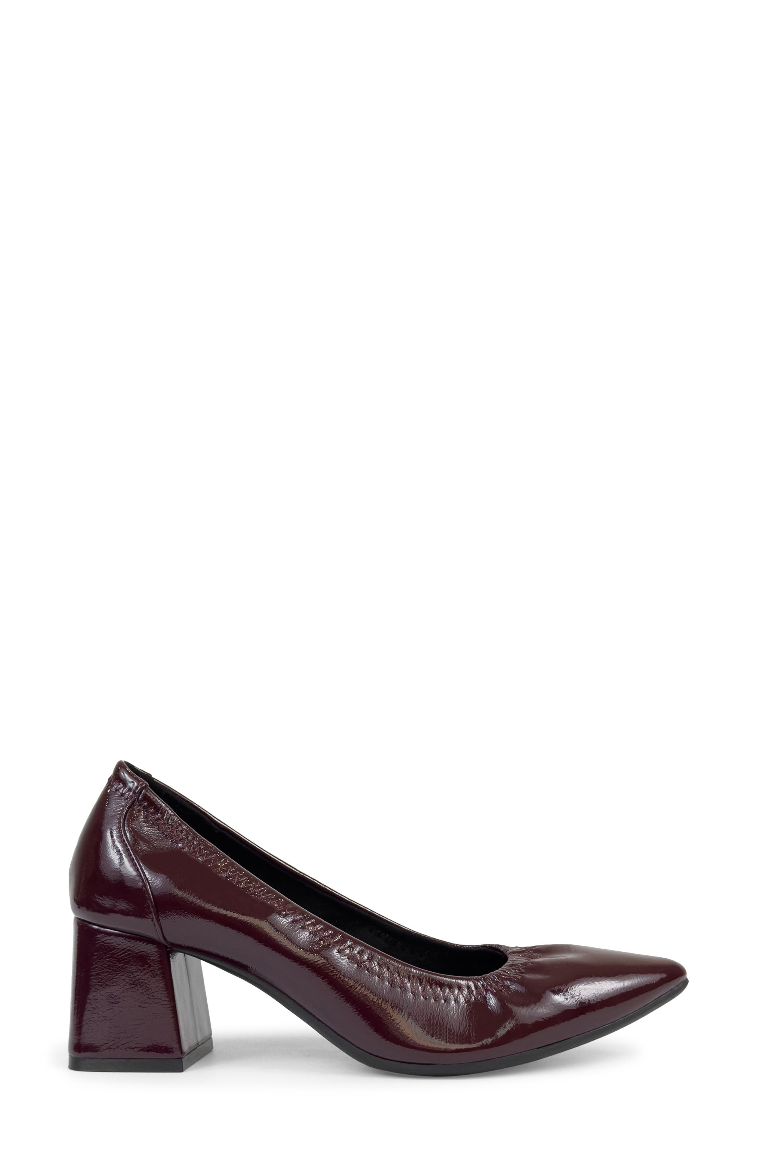 Aerosoles Elisea Pointed Toe Stretch Pump, Alternate, color, Merlot Crinkle Patent