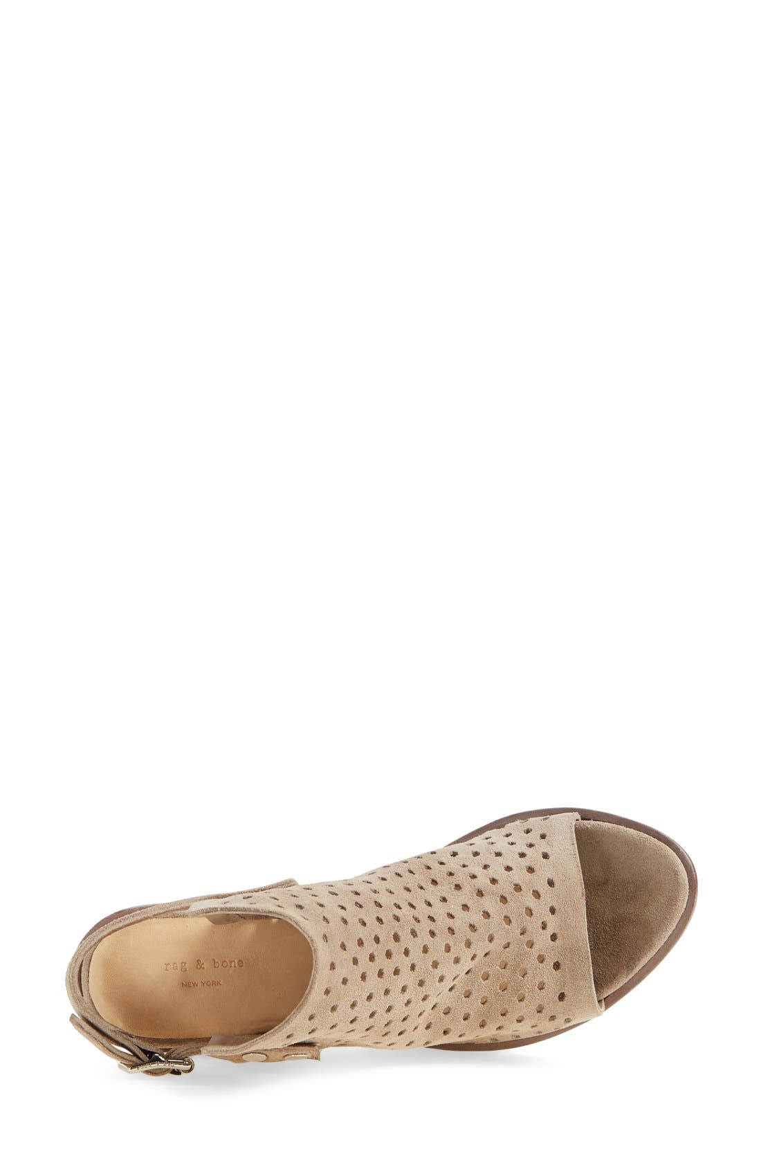 rag & bone 'Wyatt' Perforated Sandal, Alternate, color, 