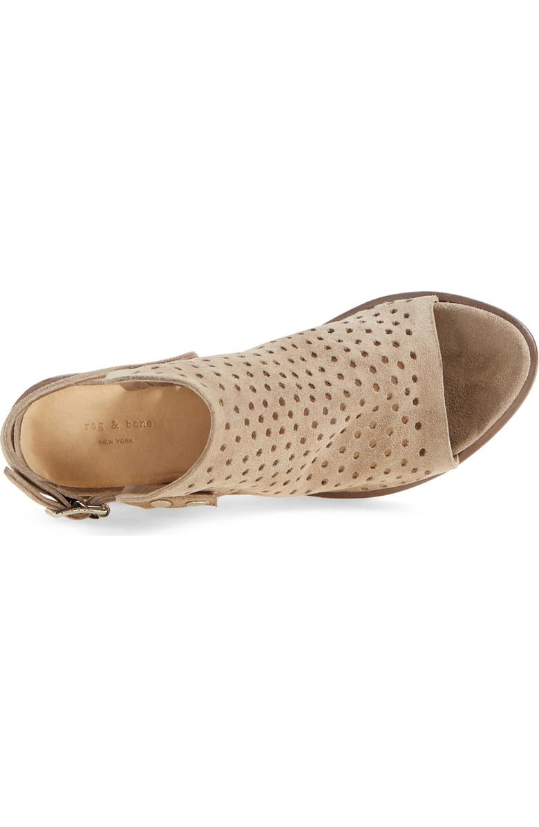 rag & bone 'Wyatt' Perforated Sandal, Alternate, color,