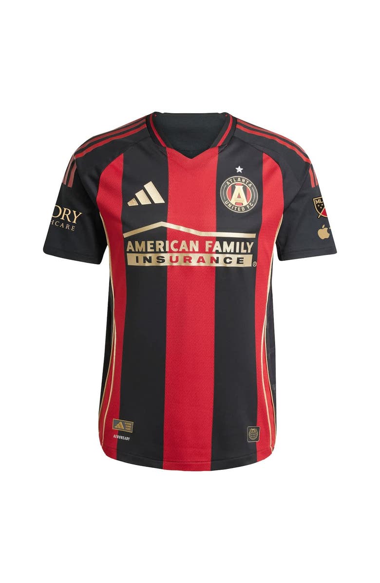 adidas Men's adidas Emmanuel Latte Lath Black Atlanta United FC 2025 The Connector Authentic Player Jersey, Alternate, color, 