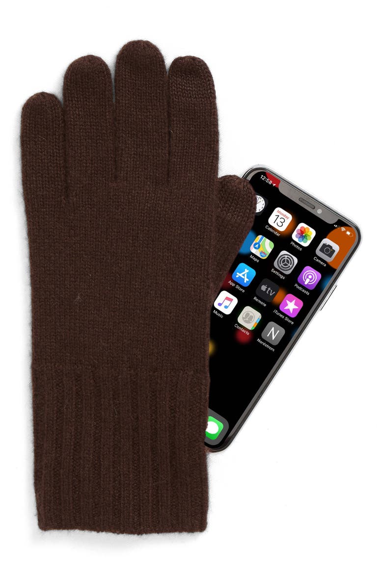 Cashmere Gloves, Alternate, color, BROWN COFFEE