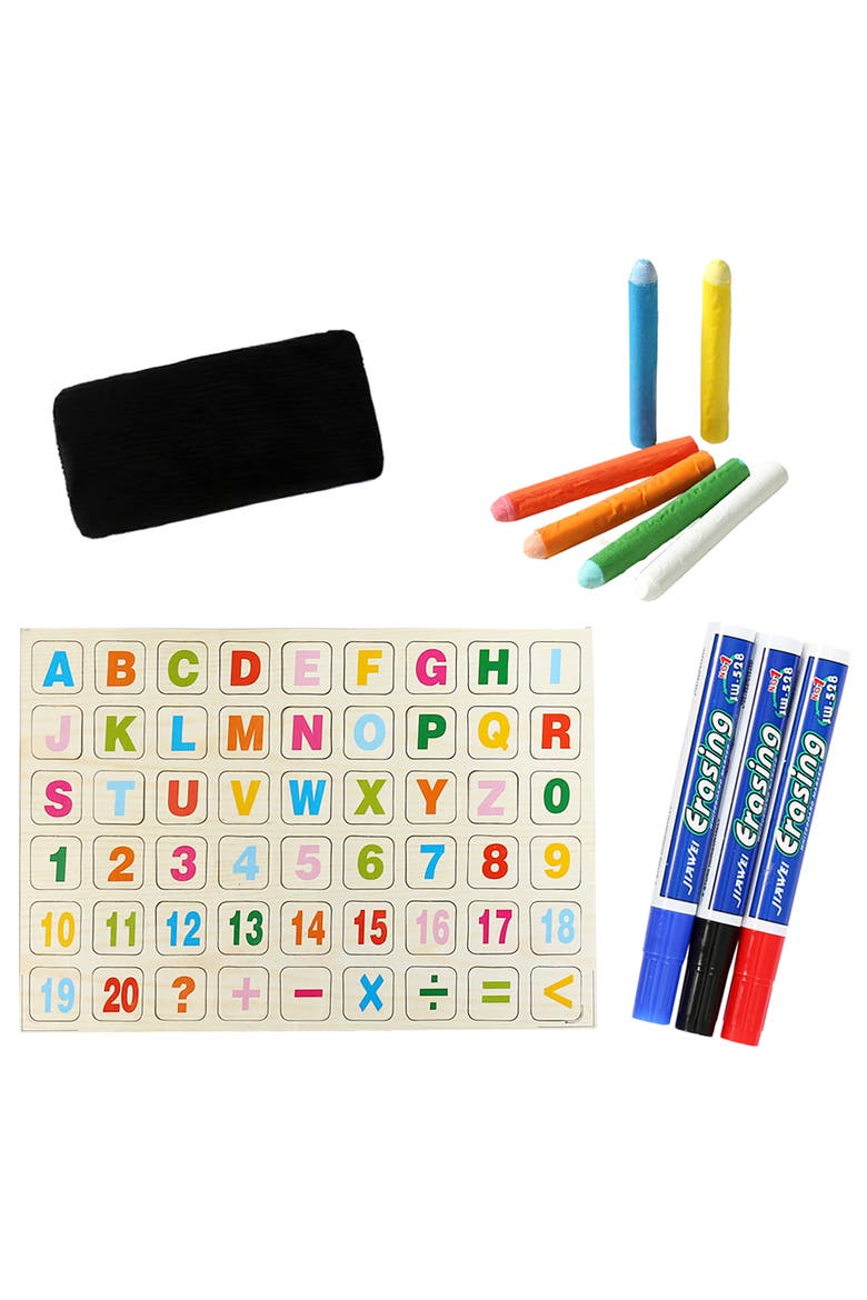Easel Chalk & White Board 15.35" X 11.8", Alternate, color, Multicolored