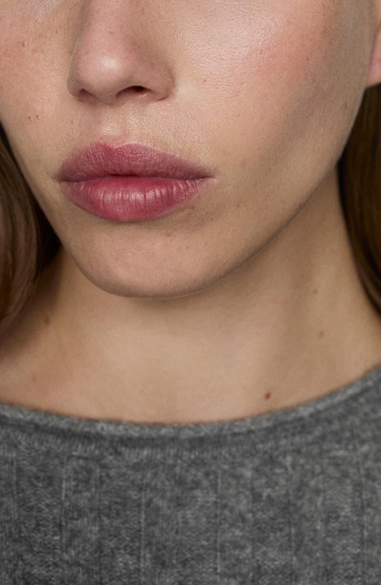 MANGO Rib Stitch Sweater, Alternate, color, Medium Heather Grey