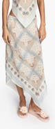 Anna Sui Heritage Scarf Print Chiffon Skirt