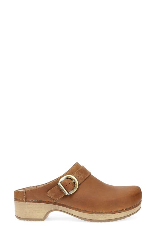 Dansko Women Baylor Mule In Tan In Tan Oiled Pull Up