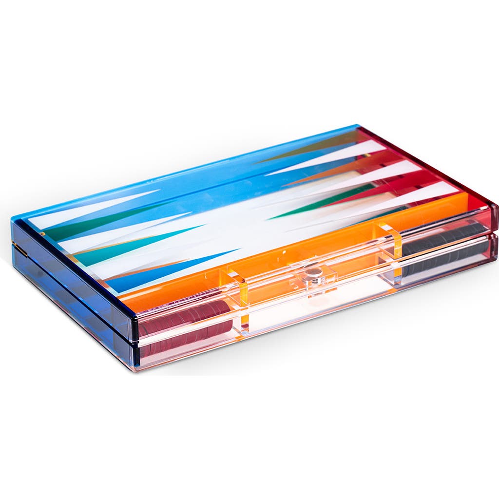 Bey-Berk Acrylic Backgammon Set in Multi Color  product