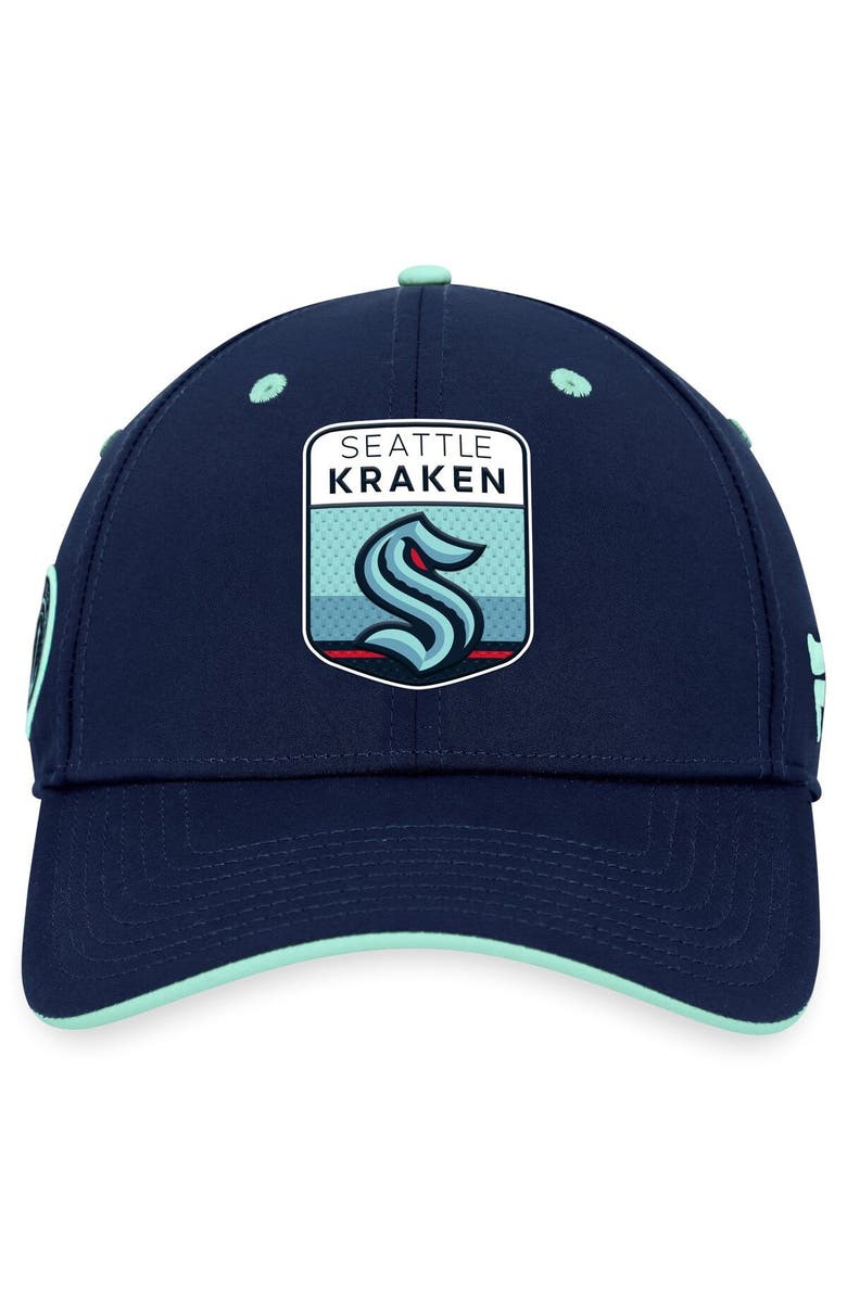 FANATICS Men's Fanatics Branded  Deep Sea Blue Seattle Kraken 2023 NHL Draft Flex Hat, Alternate, color, 
