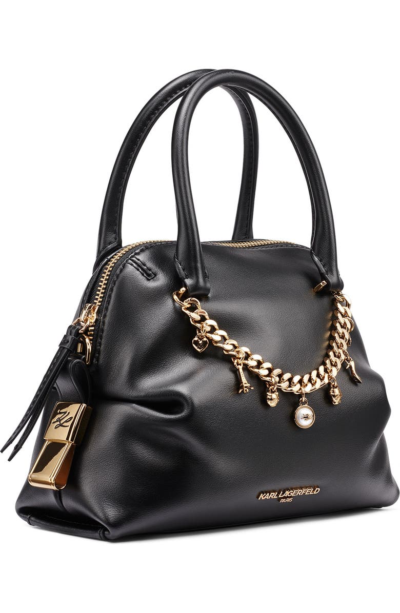 KARL LAGERFELD PARIS Charlaine Crossbody, Alternate, color, Black/Gold