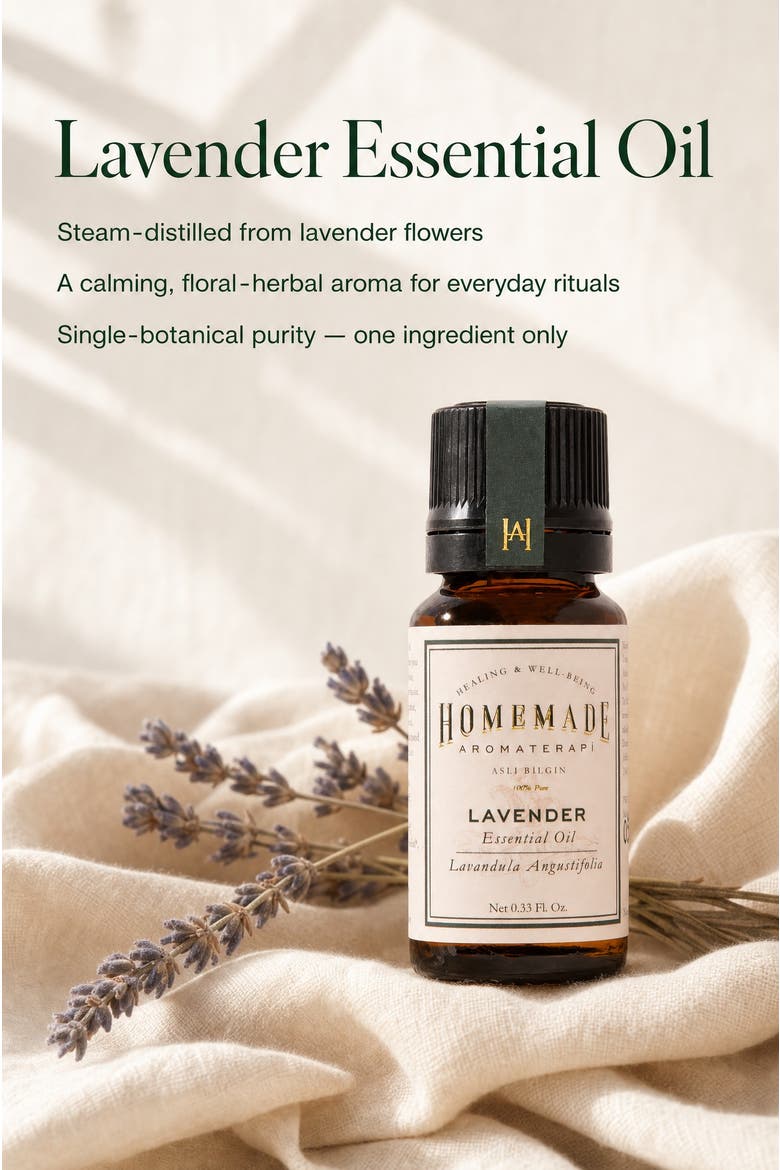 Calming Aromatic Relaxing Lavender Essential Oil, Alternate, color, Clear