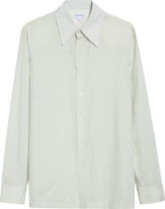 Bottega Veneta Pinstripe Cotton & Cupro Button-Up Shirt