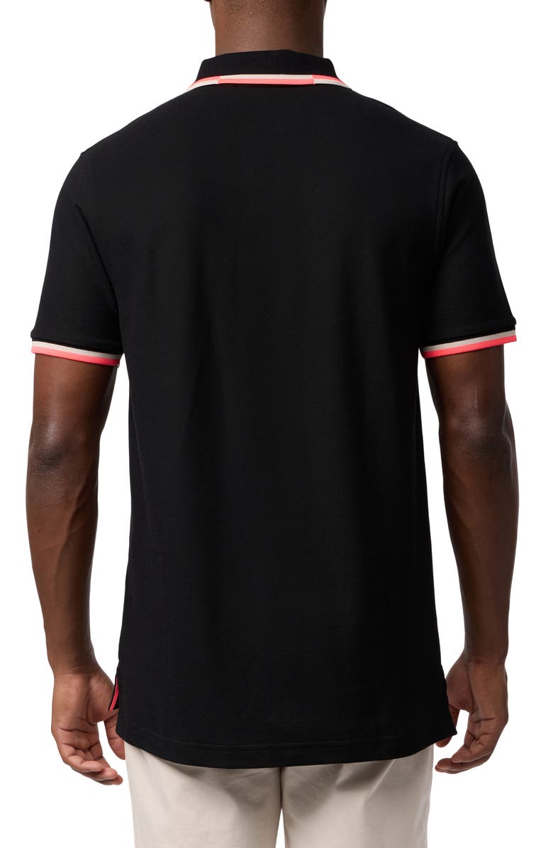 Psycho Bunny Kingsbury Tipped Piqué Polo, Alternate, color, 