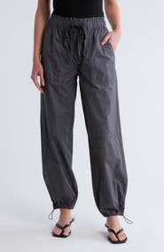 Sanctuary Cotton Poplin Paperbag Trouser Pants