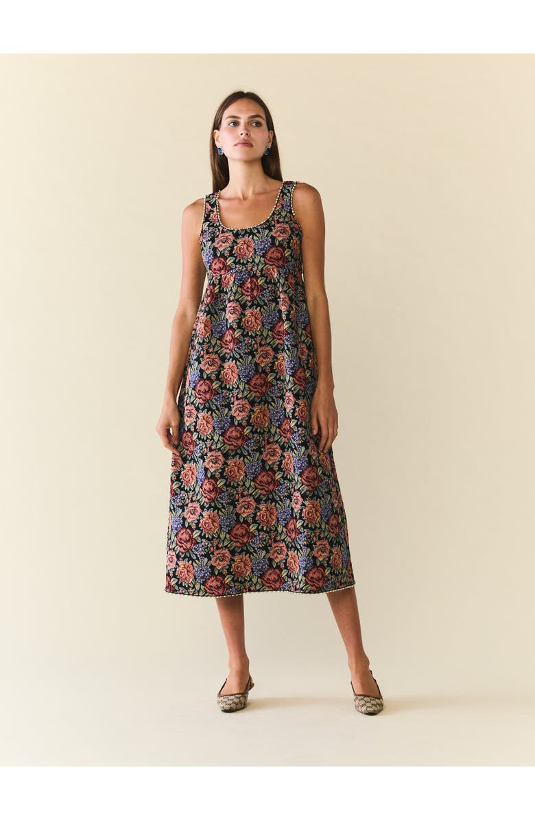 Eddy Emily Dress, Main, color, Black Rainbow Jacquard