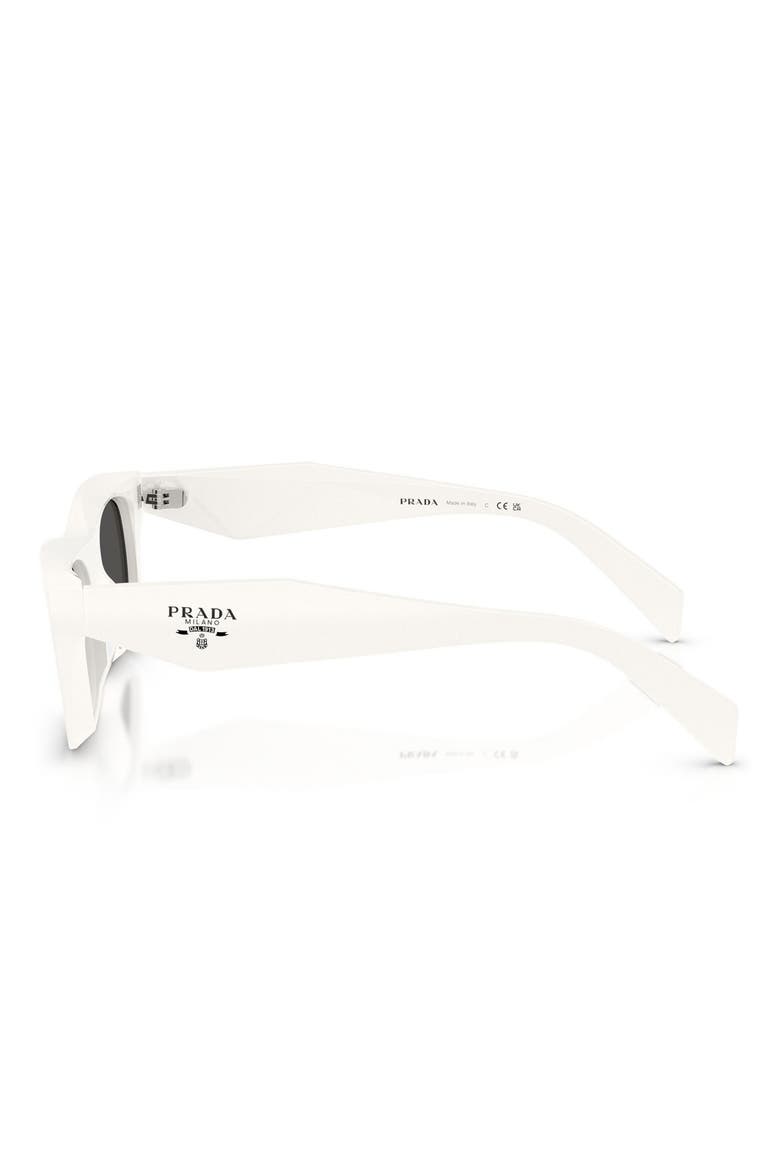 50mm Pillow Sunglasses, Alternate, color, TALC / DARK GREY