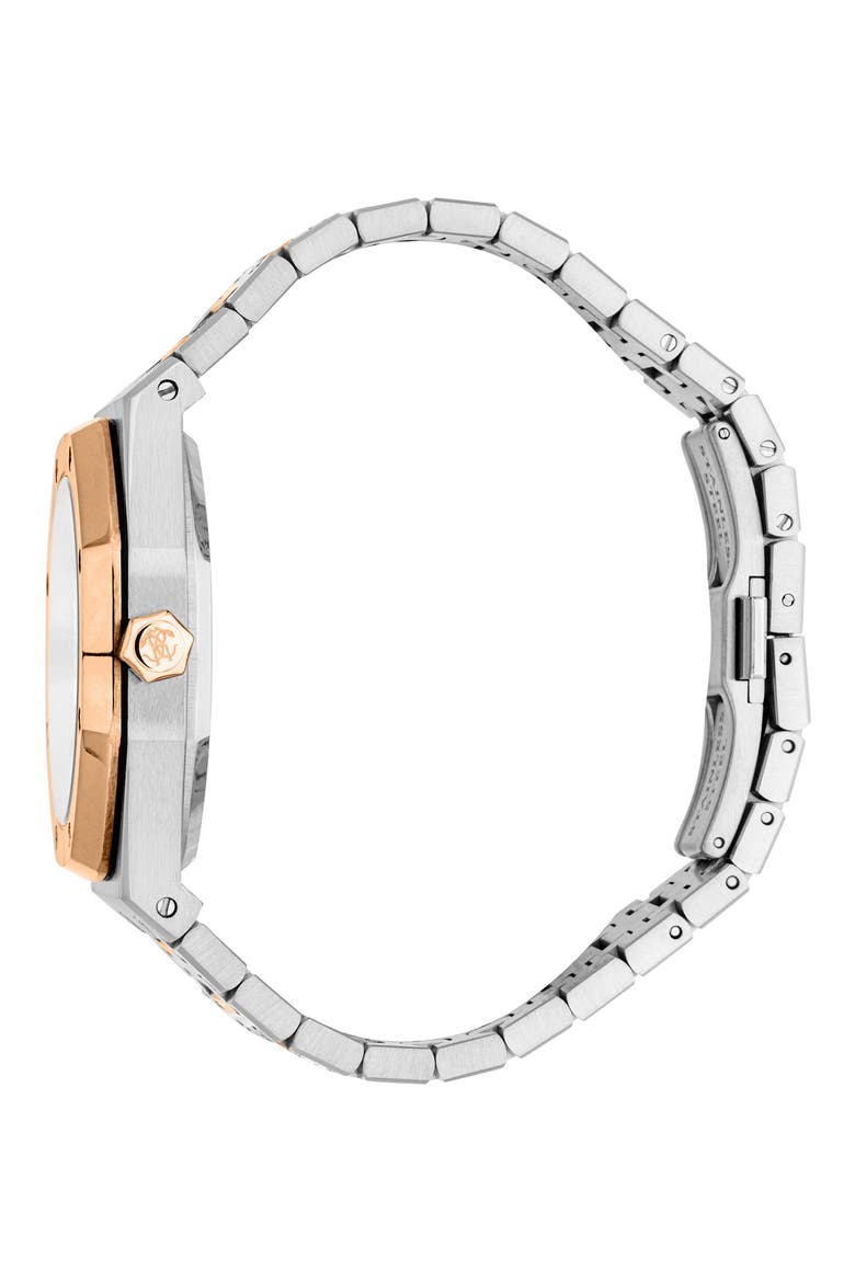 Uomo Ottagono Bracelet Watch, 42mm, Alternate, color, TWO TONE SILVER ROSE GOLD