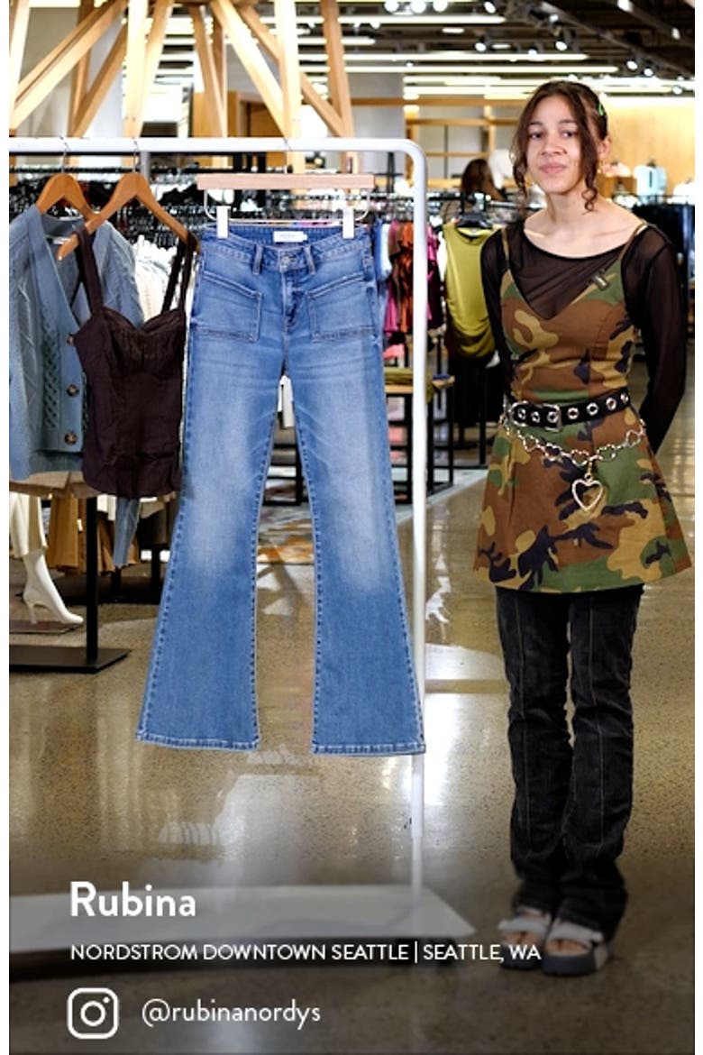 Patch Pocket Flare Jeans video