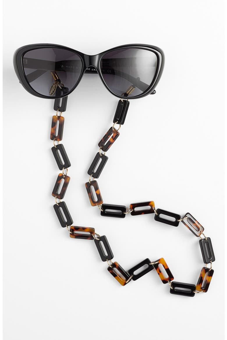 'Mim Mod' Eyewear Chain, Alternate, color, BLACK/ TOKYO/ GOLD