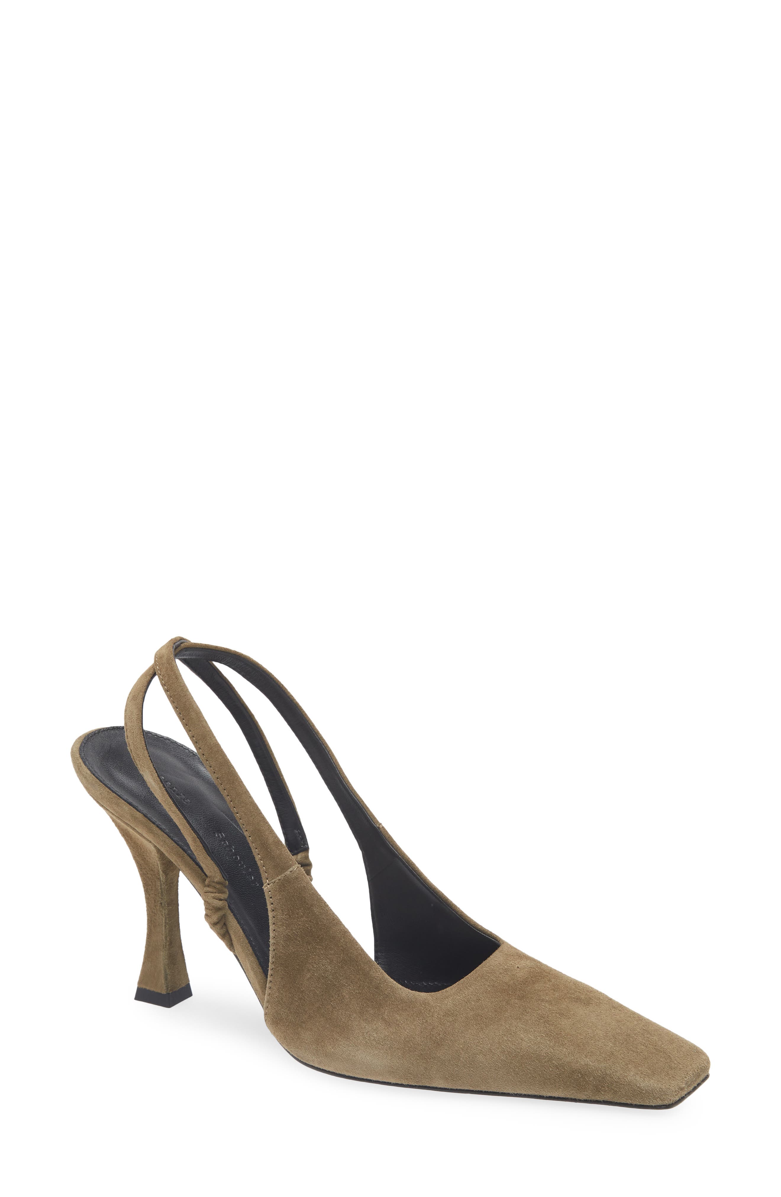 Proenza Schouler Trap Crossover Slingback Pump, Main, color, Moss