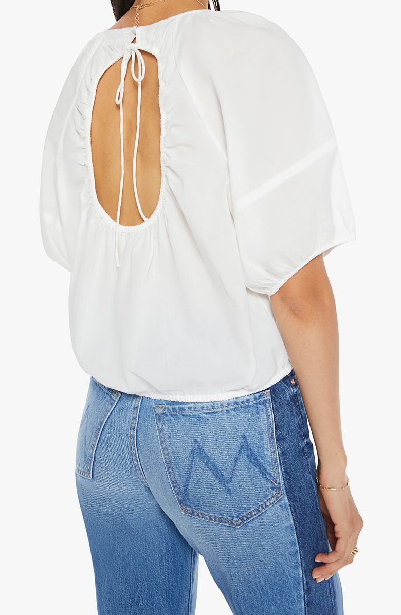 MOTHER The Party in the Back Cotton Shirt, Alternate, color, Lets Circle Back