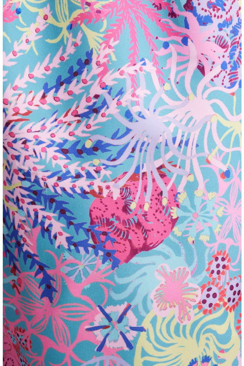 Printed Swim Trunks, Alternate, color, PINK MULTI
