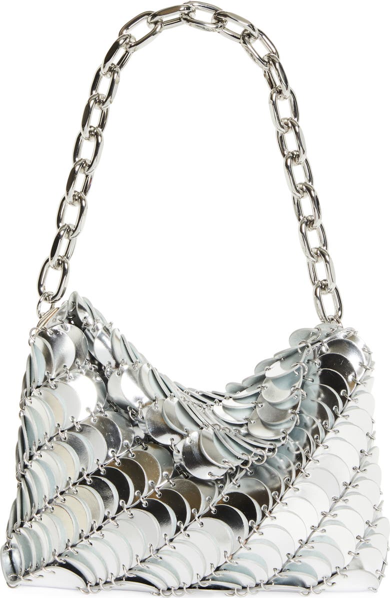 Rabanne Sac Leather Shoulder Bag, Main, color,