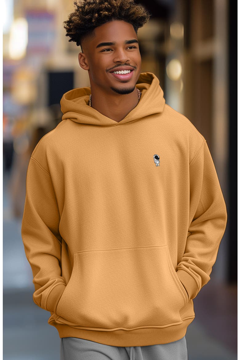 Astronaut Heavyweight Relaxed Hoodie, Alternate, color, Peanut