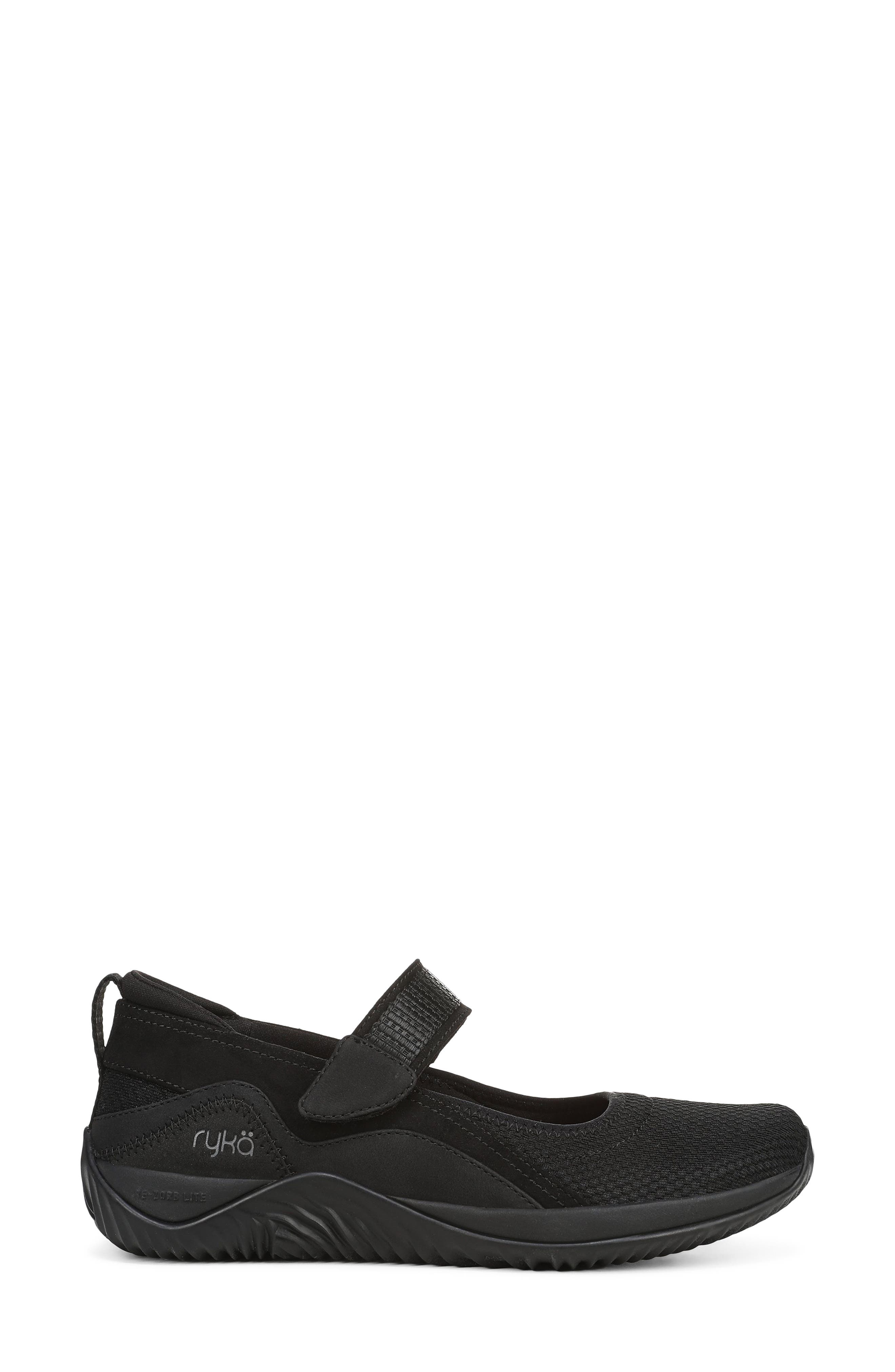 Echo Knit Mary Jane Sneaker, Alternate, color, BLACK/ BLACK