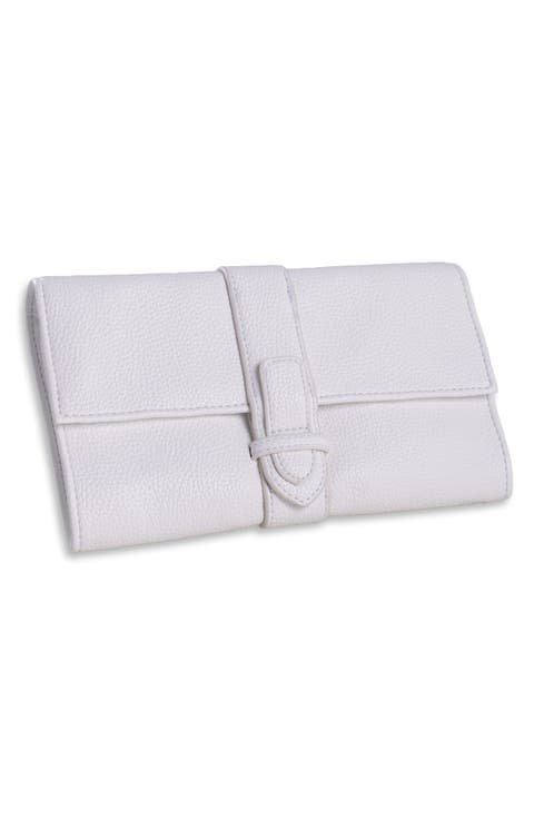 Leather Jewelry Storage Clutch