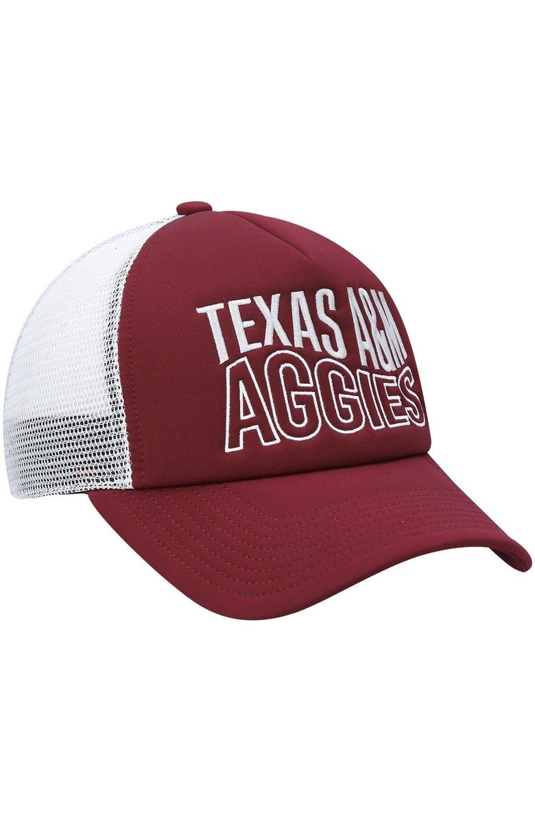 adidas Men's adidas Maroon/White Texas A&M Aggies Wave Foam Trucker Snapback Hat, Alternate, color, Maroon